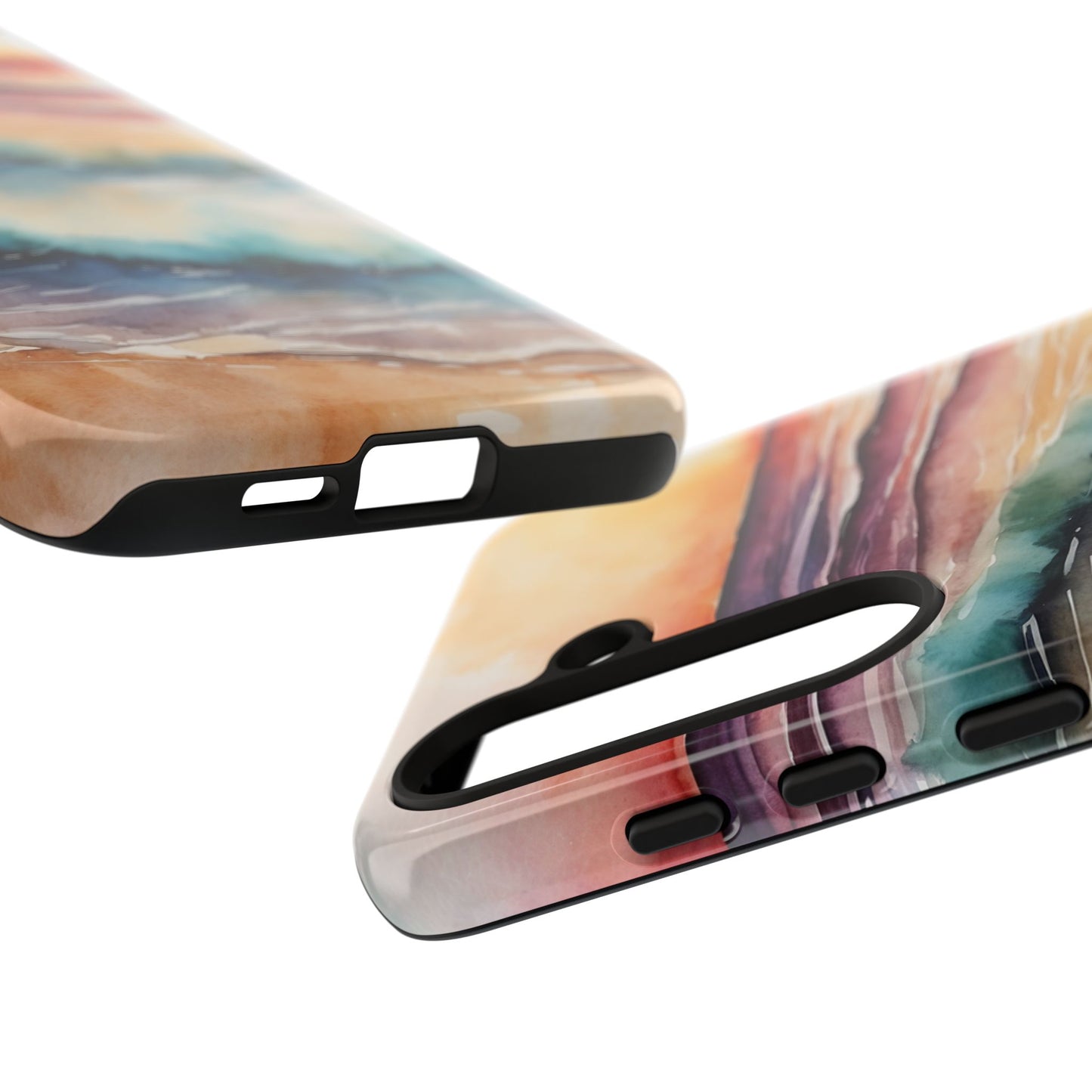 Sunset Waves Samsung Galaxy Case – Vibrant Watercolor Design