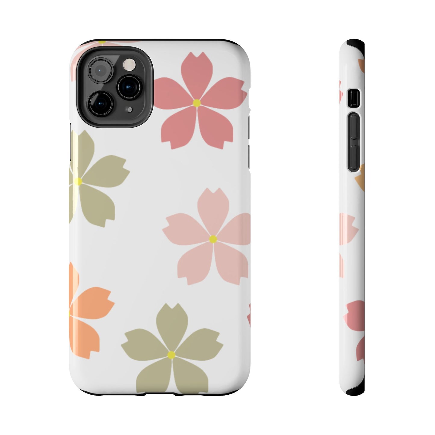 Pastel Sakura Blossom Tough iPhone Case – Durable Design with Soft Matte Finish