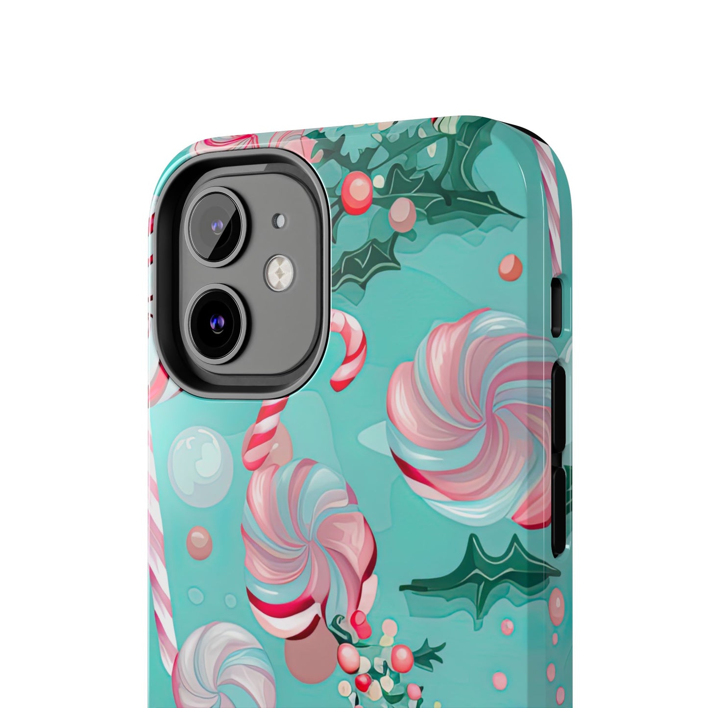 Candy Cane & Peppermint Holiday Delight – iPhone Series Case