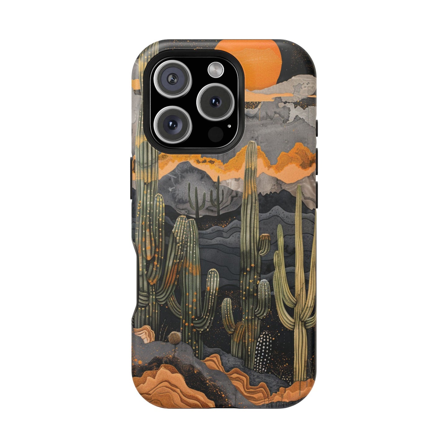 Desert Dusk Cacti iPhone Case