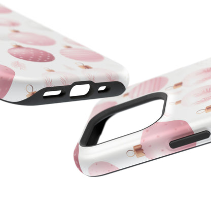 MagSafe iPhone Case: Merry in Pink – Christmas Balls