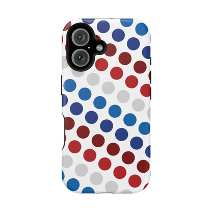 Patriotic Polka Dots - MagSafe iPhone Case