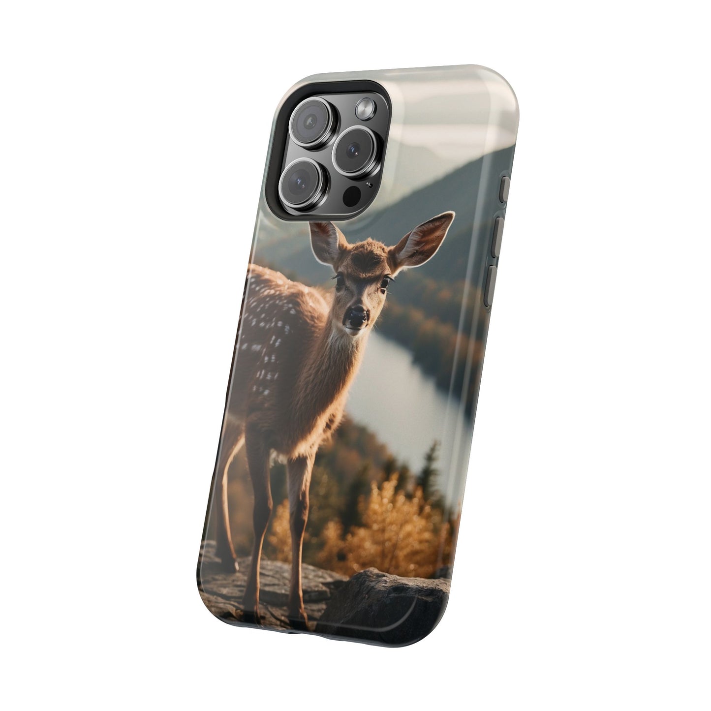 Whimsical Fawn in a Sunlit Forest MagSafe iPhone Case