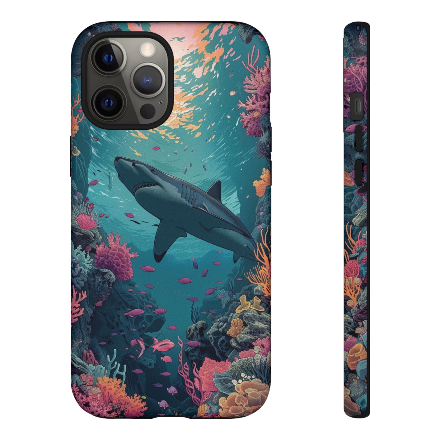 Ocean Shark Coral Reef iPhone Case