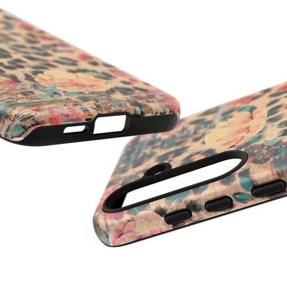 Rustic Floral Leopard - Samsung Galaxy Series Case