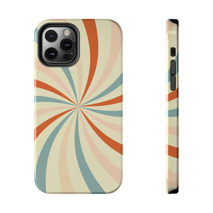 Retro Swirl iPhone Case – Durable, Vintage-Inspired Design with Dual-Layer Protection