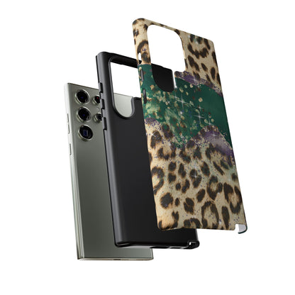 Emerald Glitter Leopard Print - iPhone Series Case