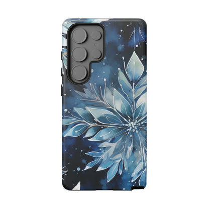 Winter’s Embrace – Blue Snowflake Samsung Galaxy Case