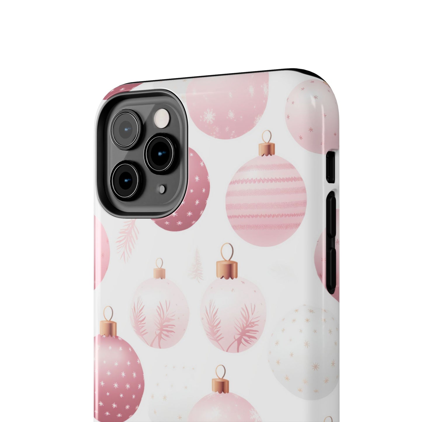 iPhone Case: Merry in Pink – Christmas Balls