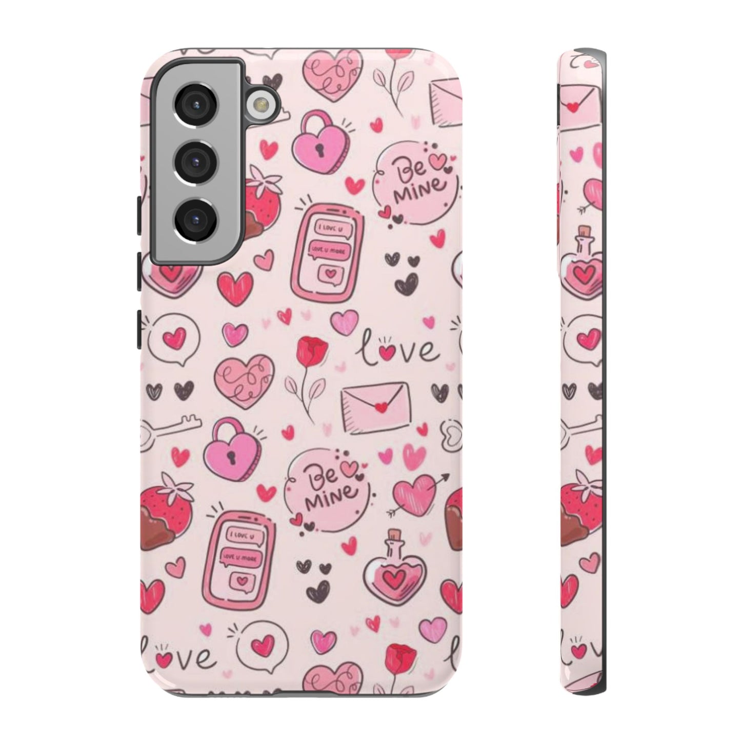 Samsung Galaxy Case: Playful Valentine's Day Icons Case