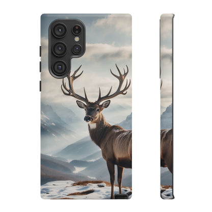 Alpine Majesty: Stag in Snow – Samsung Galaxy Case