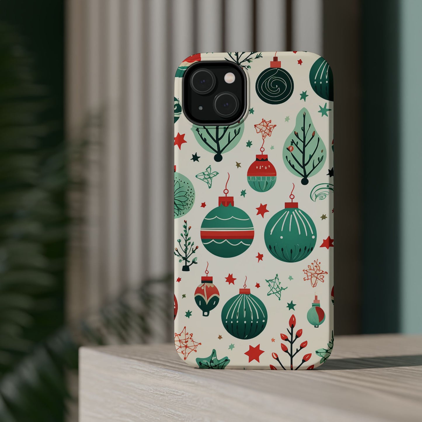 Vintage Christmas Ornaments Pattern – MagSafe iPhone Series Case