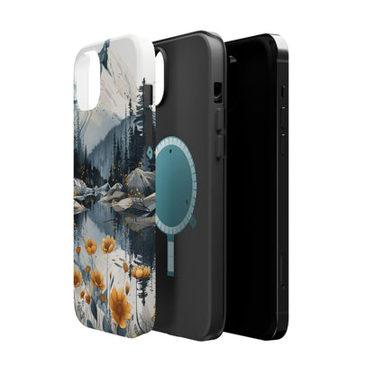 Silver Alpine Wildflower iPhone Case