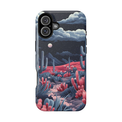 Moonlit Saguaro iPhone Case