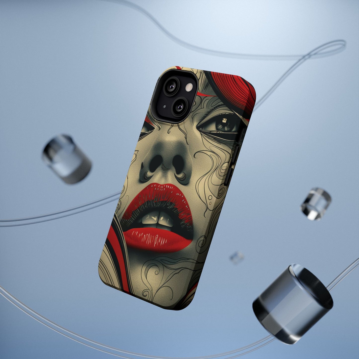 Bold Beauty Red Lips iPhone Case