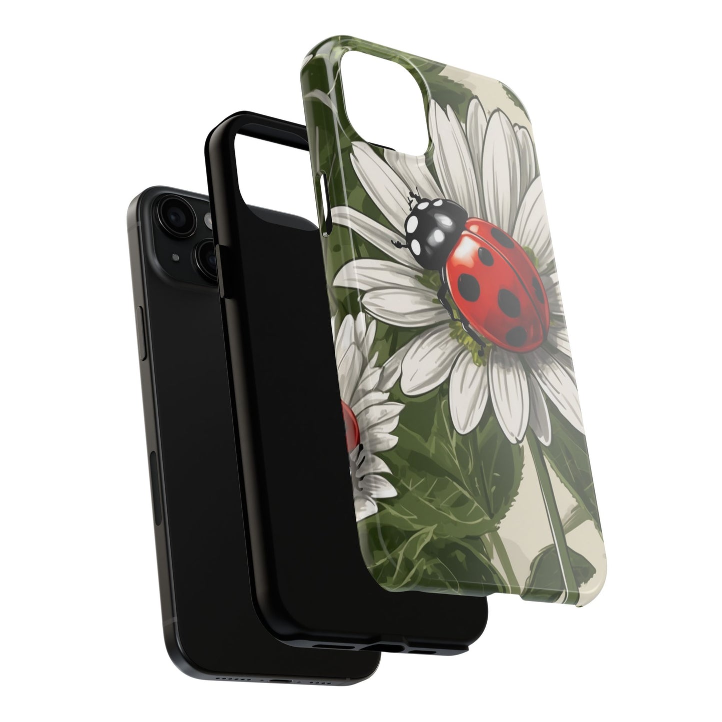 Ladybug & Daisy Garden Charm - iPhone Series Case