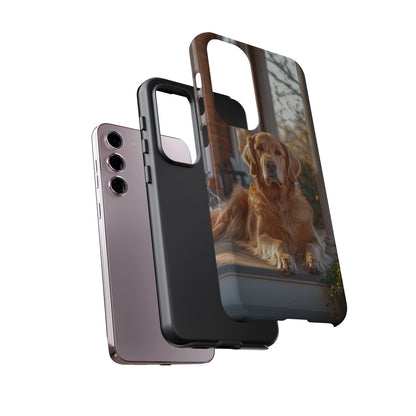 Golden Retriever on Porch - Samsung Galaxy Series Case