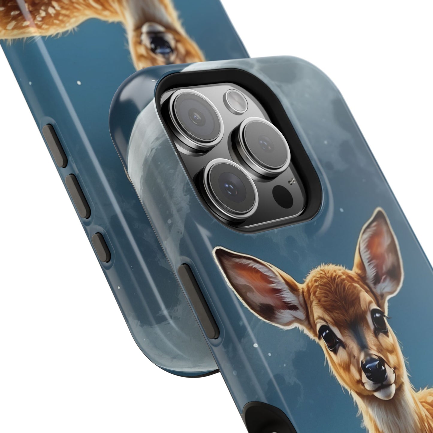 MagSafe-Compatible iPhone Case – Enchanted Fawn Under the Moonlit Sky