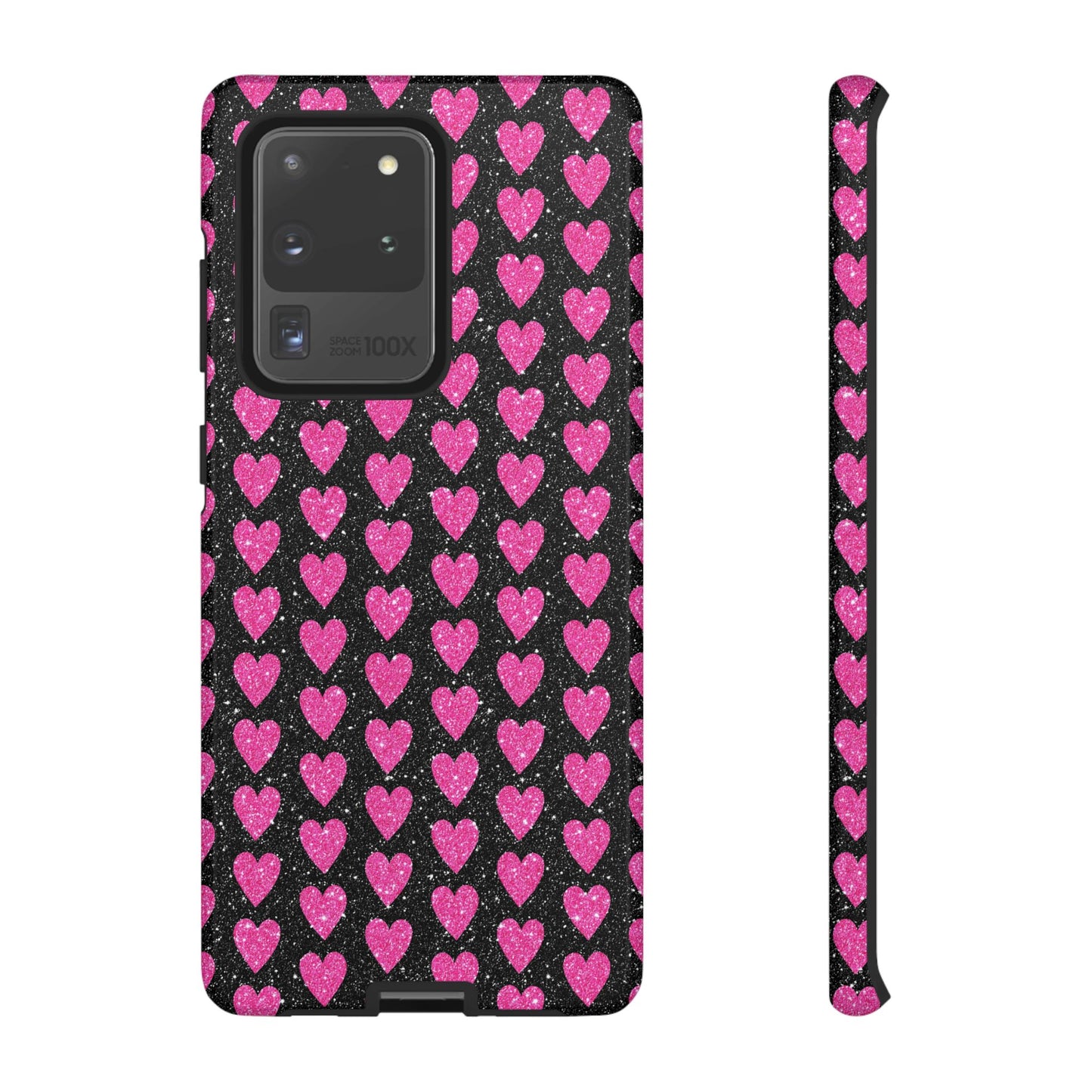 Glitter Pink Hearts Samsung Galaxy Case