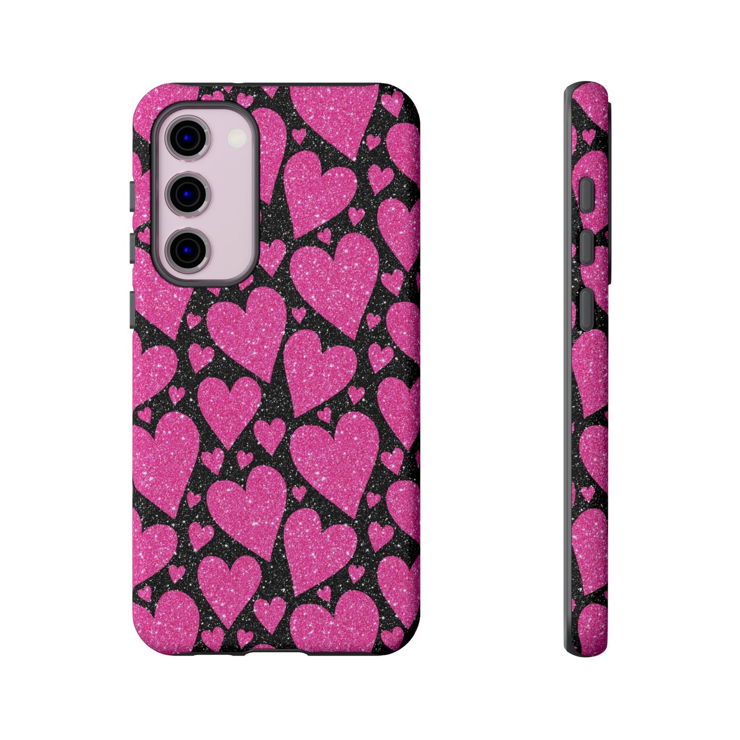 Glitter Hearts Samsung Galaxy Case