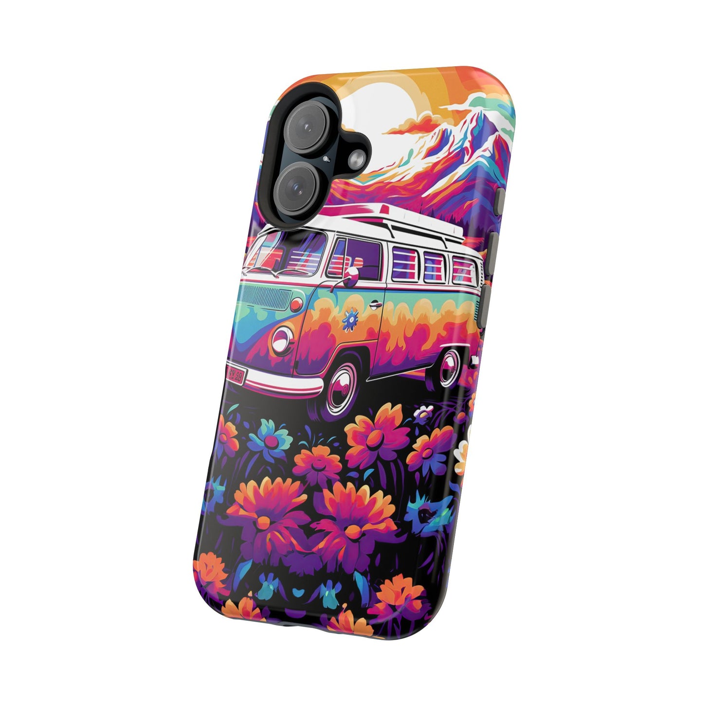 Groovy Floral Sunset Van – MagSafe iPhone Series Case