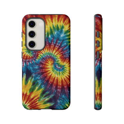 Vibrant Tie-Dye Swirl Samsung Galaxy Case – Retro Rainbow Design