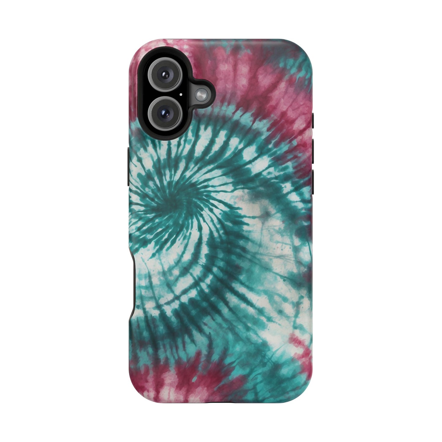 Teal and Pink Tie-Dye MagSafe Case – Stylish and Functional