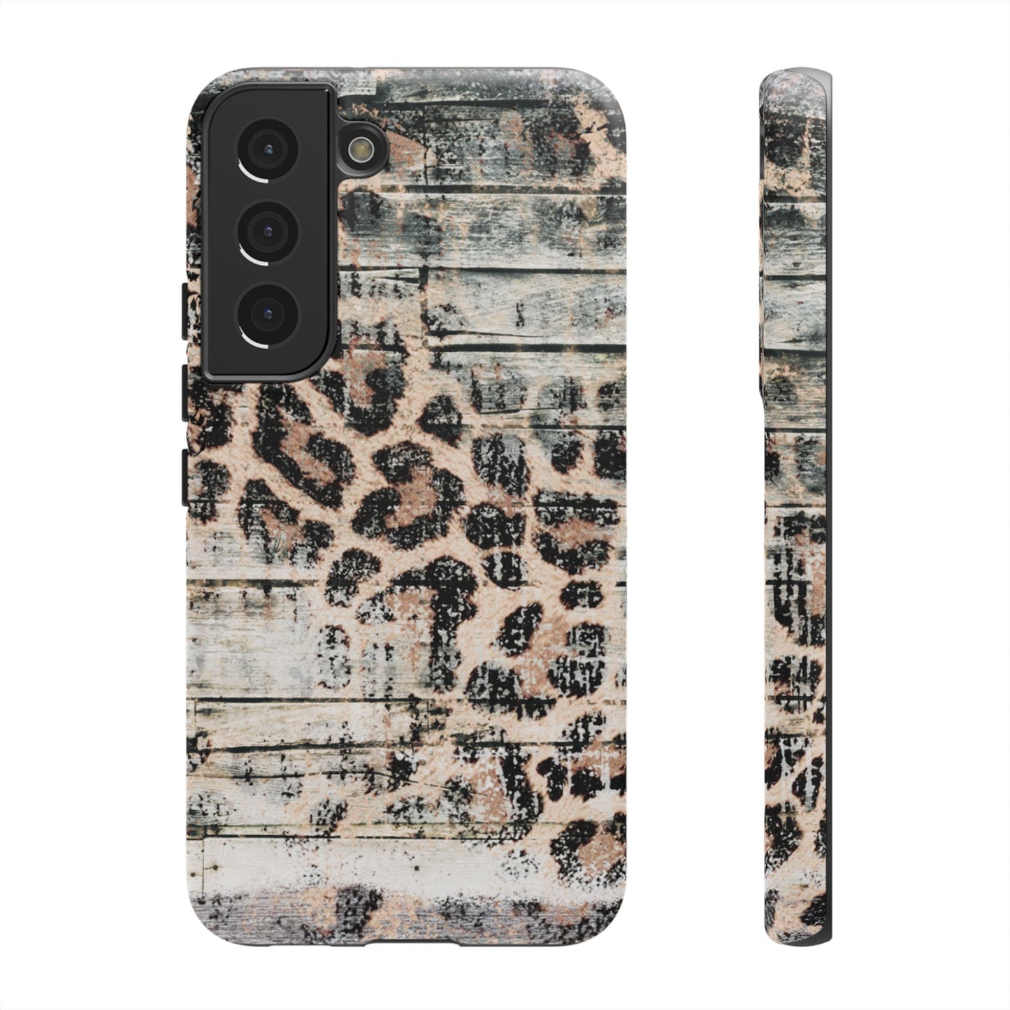 Rustic Leopard Wood Print - iPhone Series Case