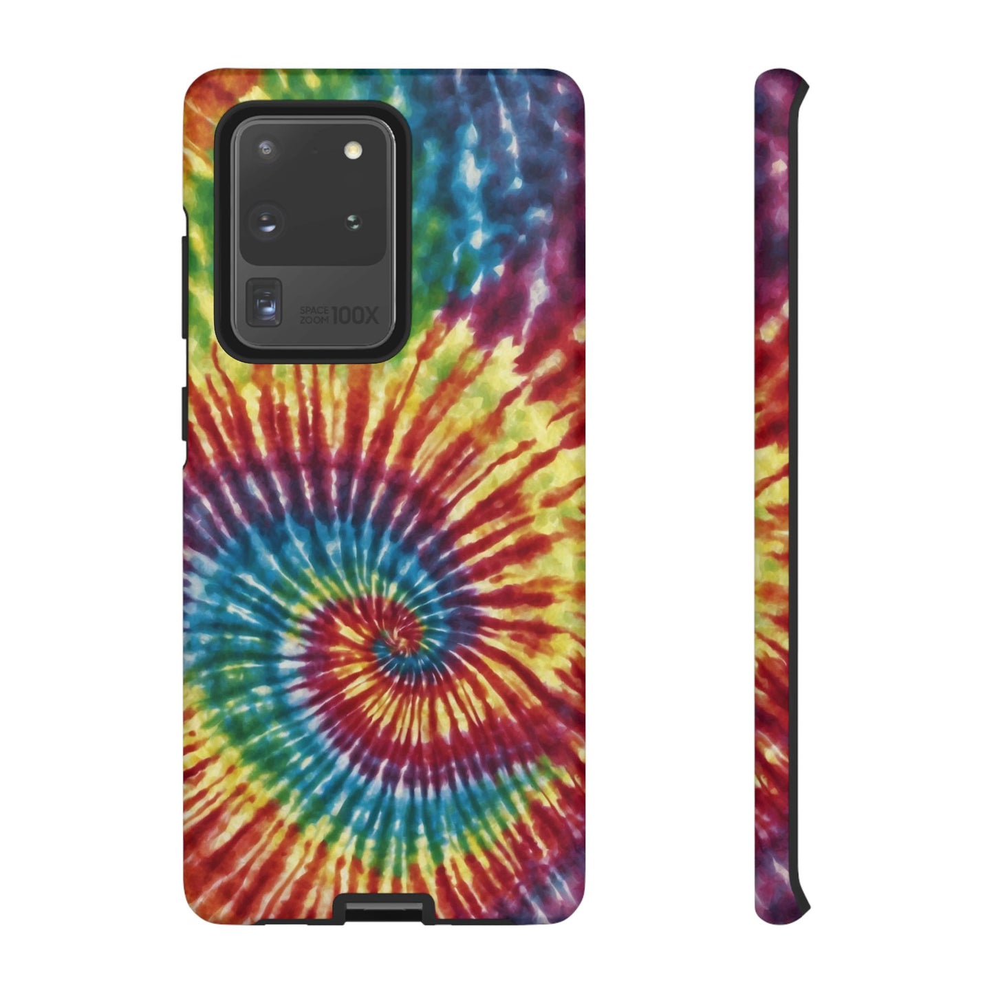 Colorful Retro Tie-Dye Samsung Galaxy Case – Spiral Rainbow Design