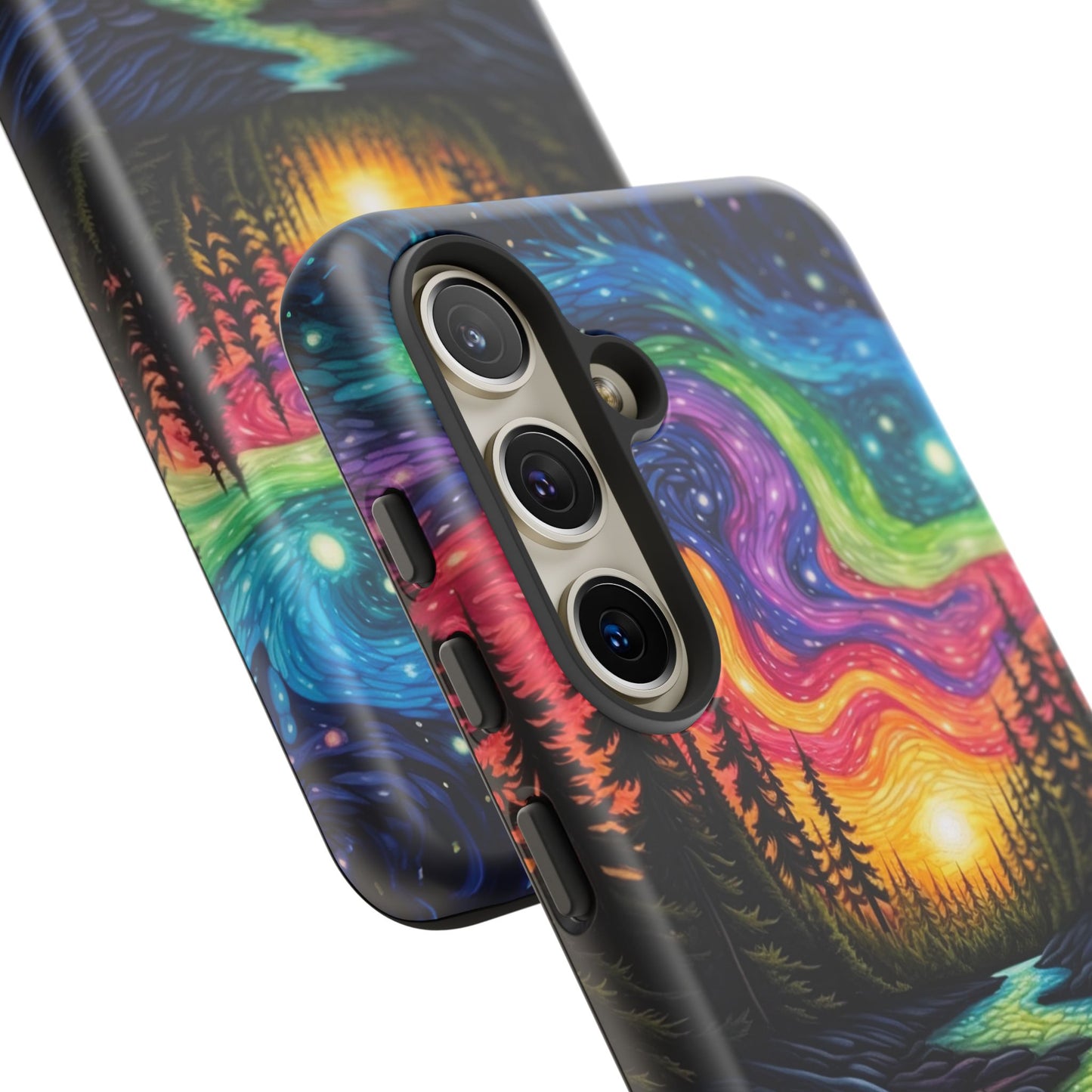 Celestial Nightscape Samsung Galaxy Case – Vibrant River and Starry Sky Design