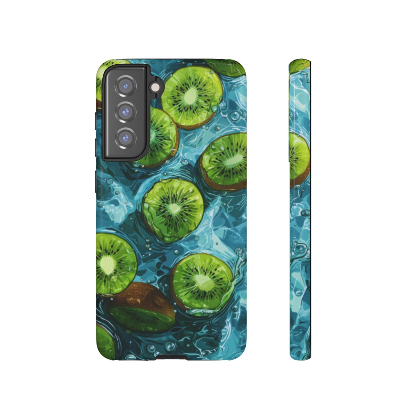 Tropical Kiwi Splash Samsung Galaxy  Case – Tough Dual-Layer, Vibrant Summer Design