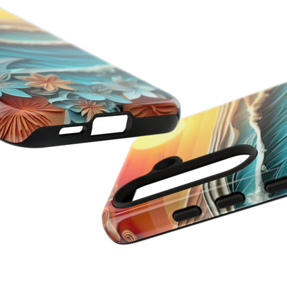 Tropical Sunset Paper Art Ocean – Samsung Galaxy Series Case