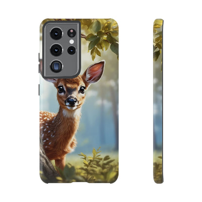 Whimsical Fawn in a Sunlit Forest Samsung Galaxy Case