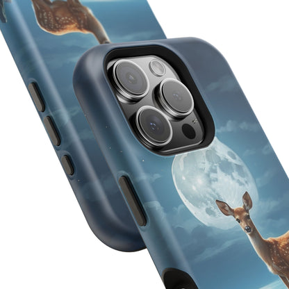 Enchanted Fawn Under the Moonlit Sky MagSafe iPhone Case