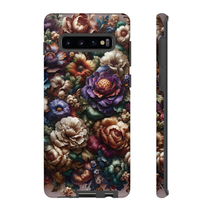 Floral Elegance For Samsung - Protective Dual-Layer Design with Vibrant Full-Wrap Print