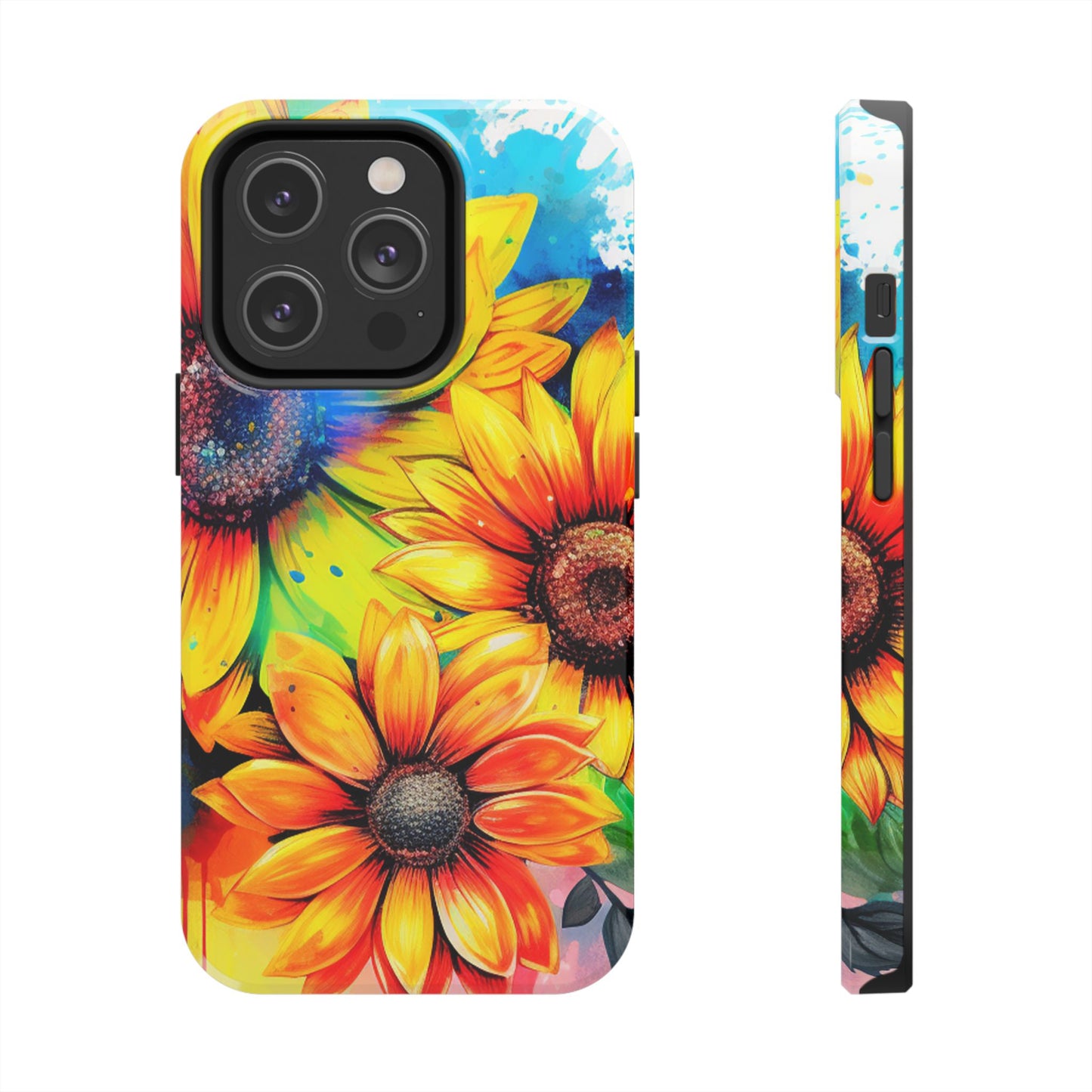 Vibrant Sunflower Splash - iPhone Series Case