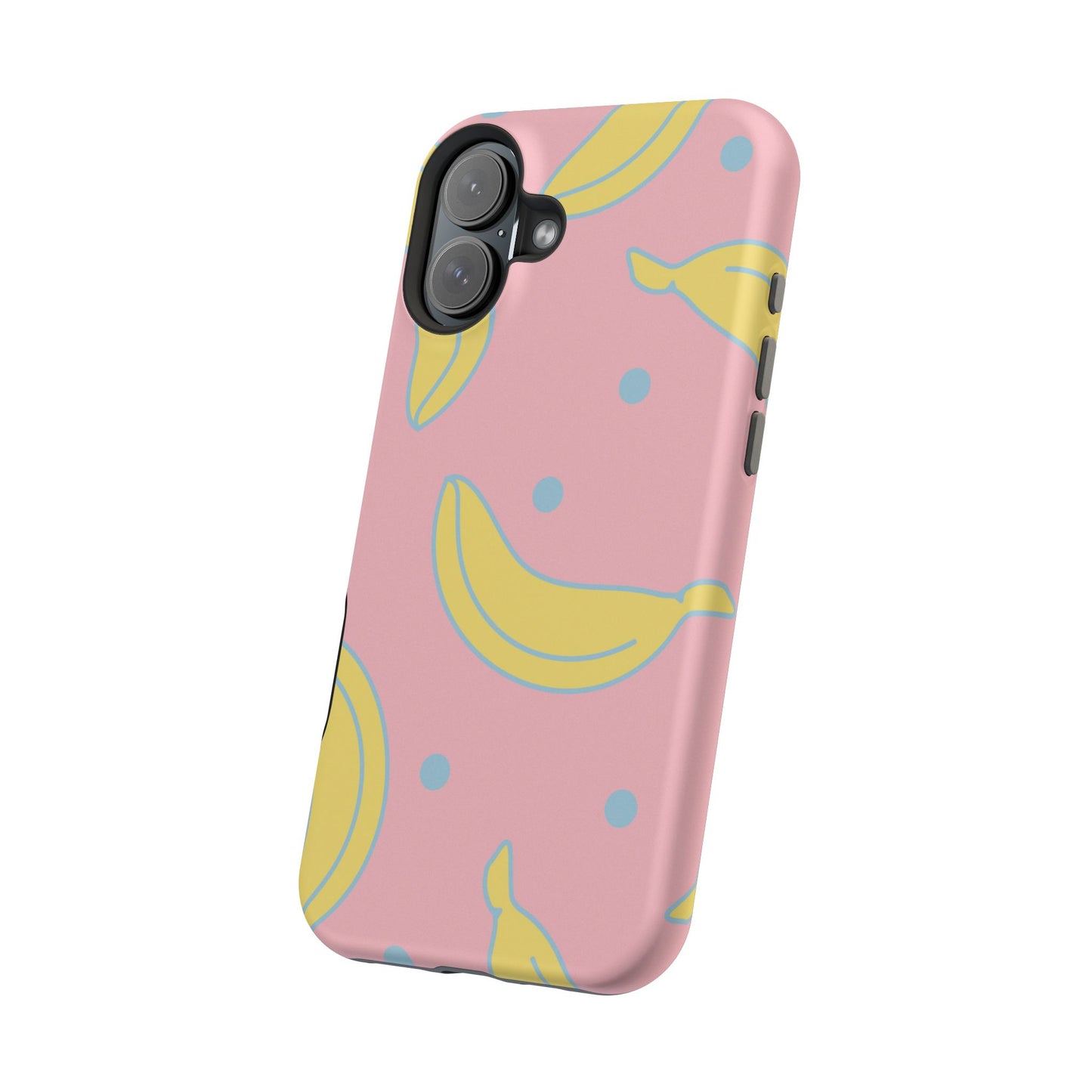 Pink Banana Pop MagSafe iPhone Case – Cute Pastel Design with Fun Retro Vibe