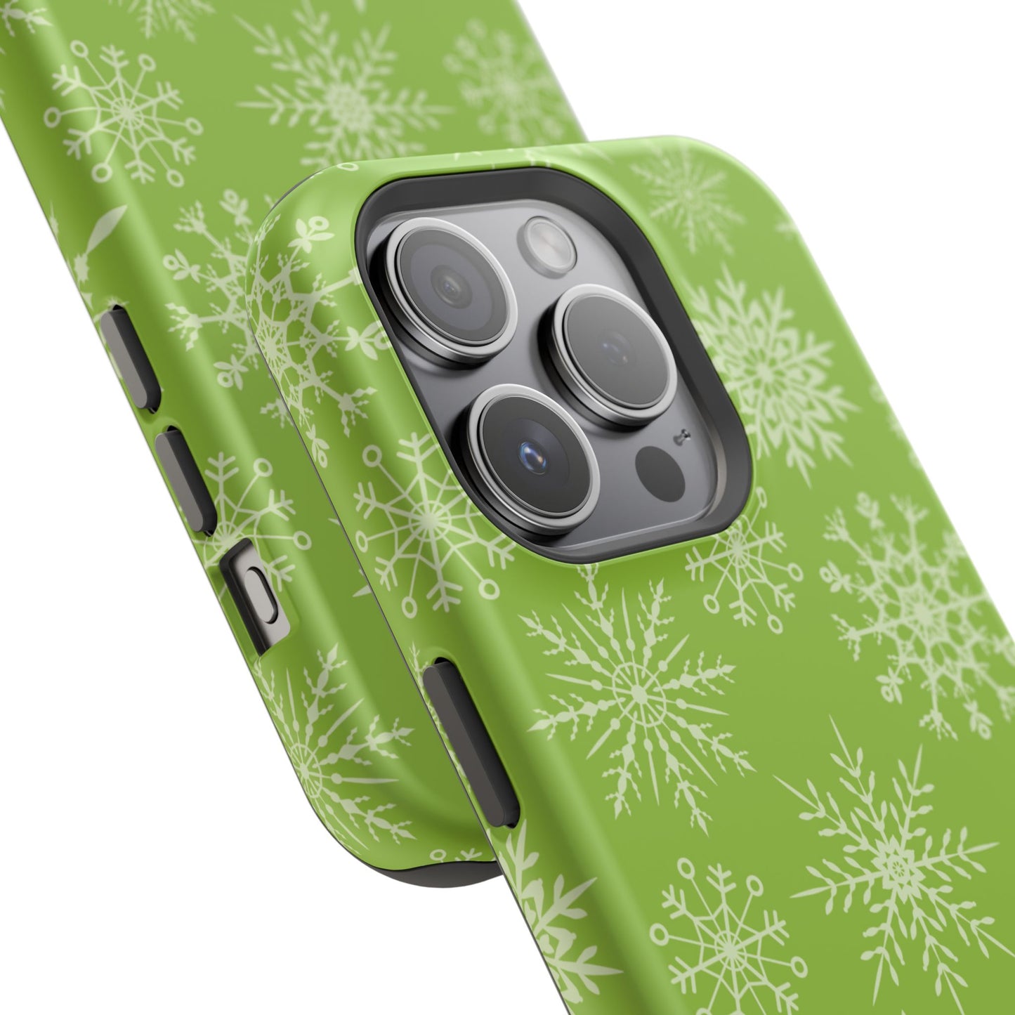 Green Snowflake Pattern – MagSafe iPhone Series Case