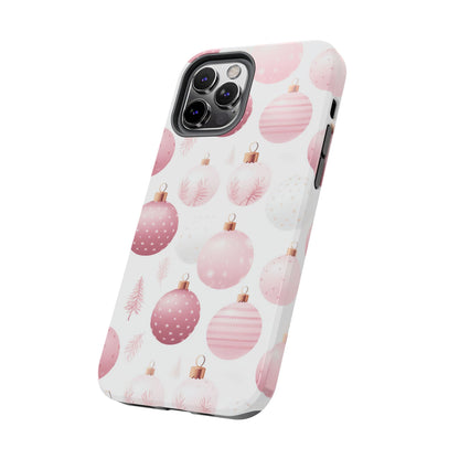 iPhone Case: Merry in Pink – Christmas Balls