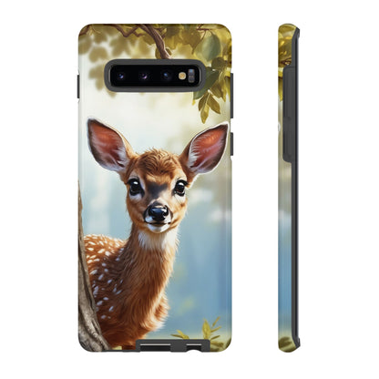 Whimsical Fawn in a Sunlit Forest Samsung Galaxy Case