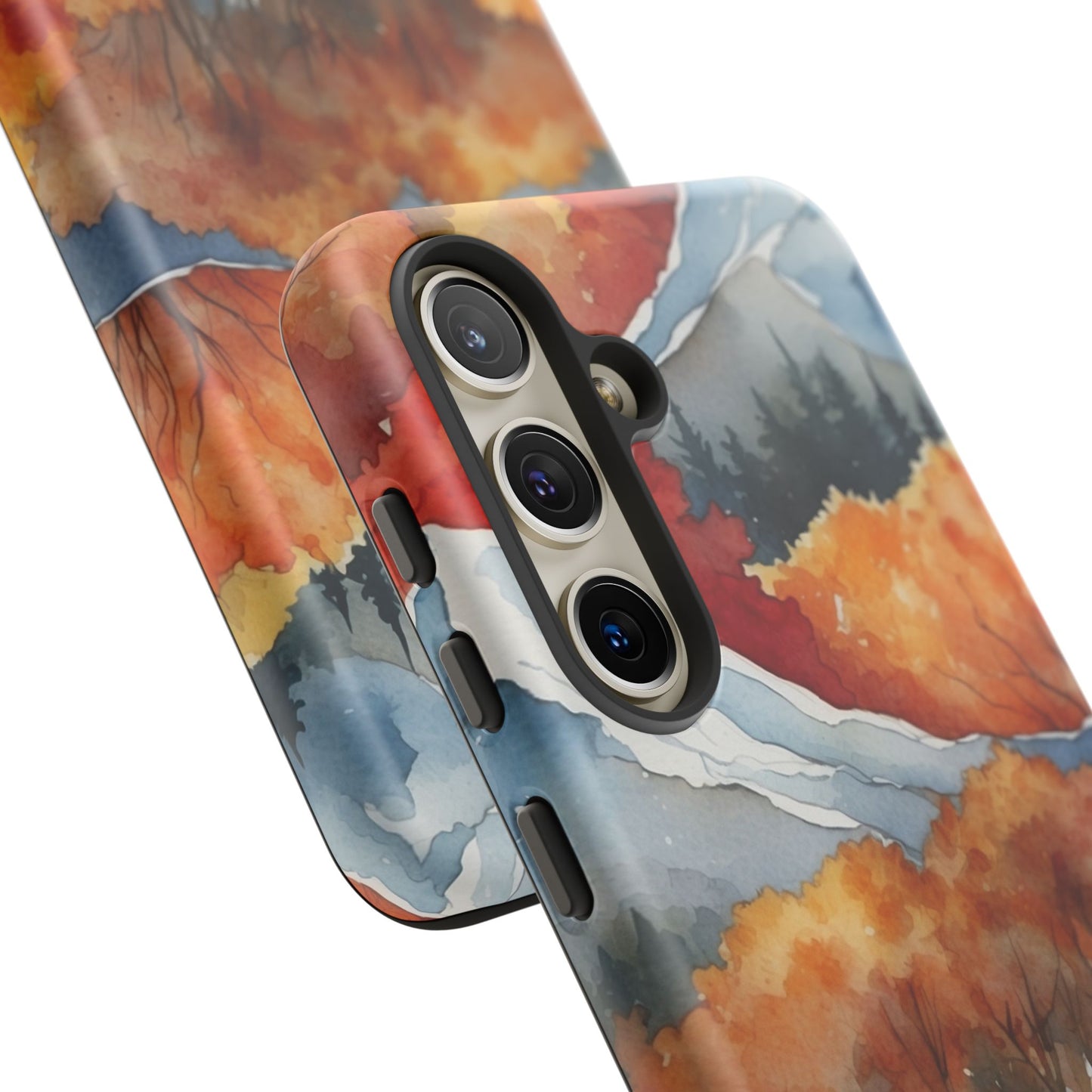 Autumn Mountain Forest Watercolor - Samsung Galaxy Case