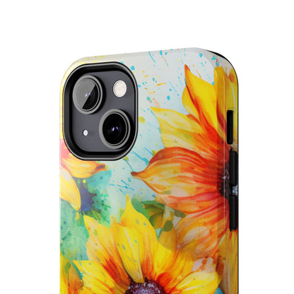 Watercolor Sunflower Splash - iPhone Series Case