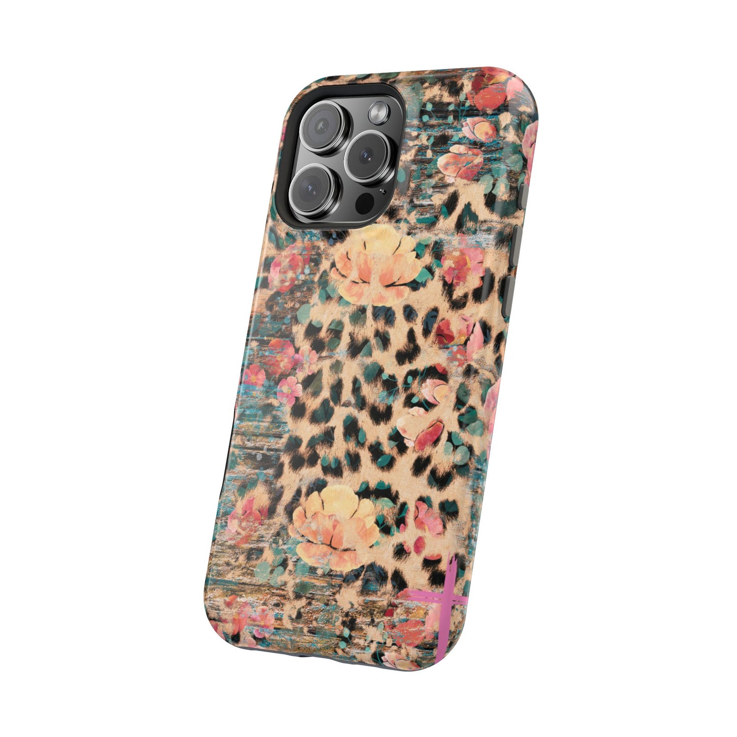 Rustic Floral Leopard - MagSafe iPhone Series Case