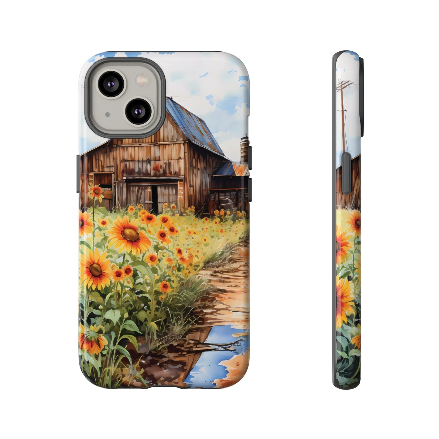 Sunflower iPhone Case  Rustic Farm Style