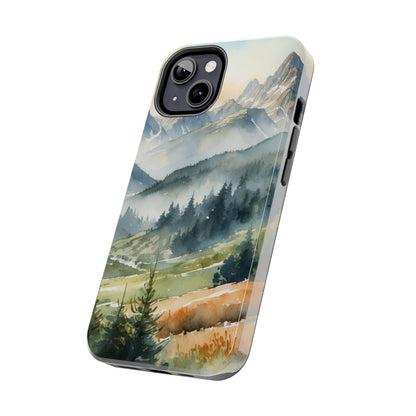 Serene Alpine Forest - iPhone Case