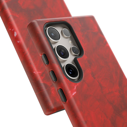 Bold Red Marble Samsung Galaxy Case – Luxe Modern Design with Vibrant Finish