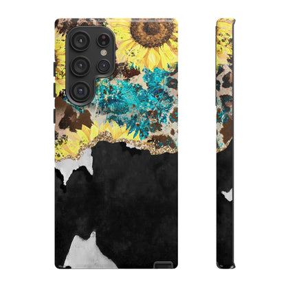 Rustic Sunflower Leopard Glam - Samsung Galaxy Series Case