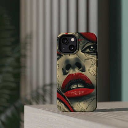 Bold Beauty Red Lips iPhone Case