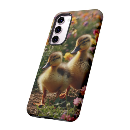 Charming Ducklings in Floral Garden - Samsung Galaxy Case