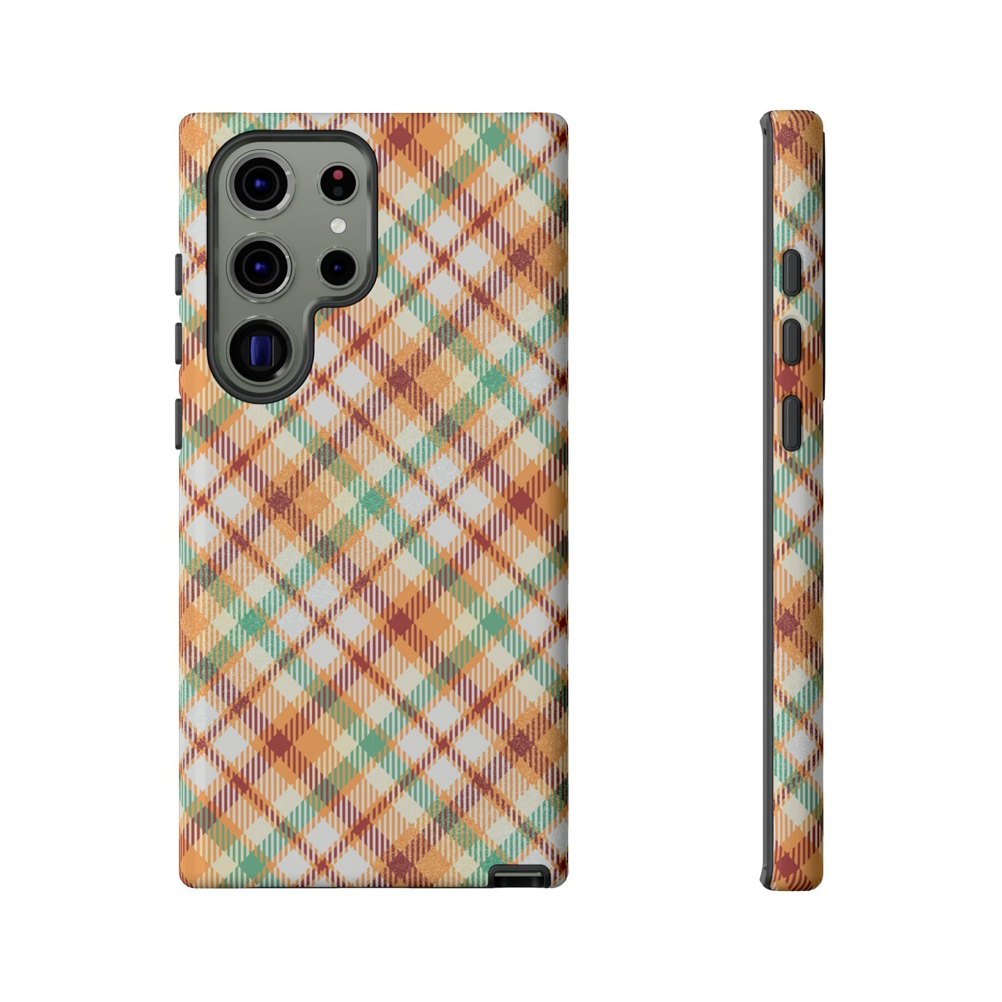 Samsung Galaxy Case - Autumn Harvest Plaid Design